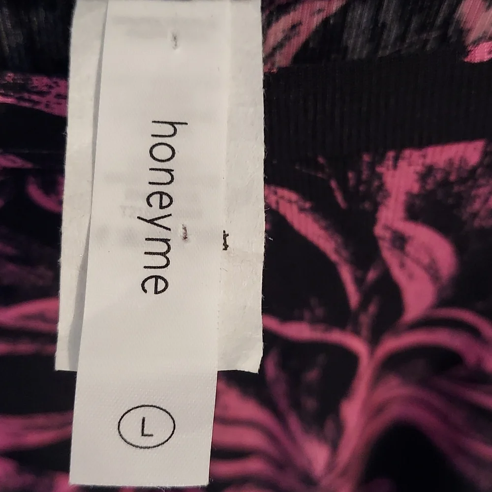Pink & Black Top Sz L - Picture 2 of 4